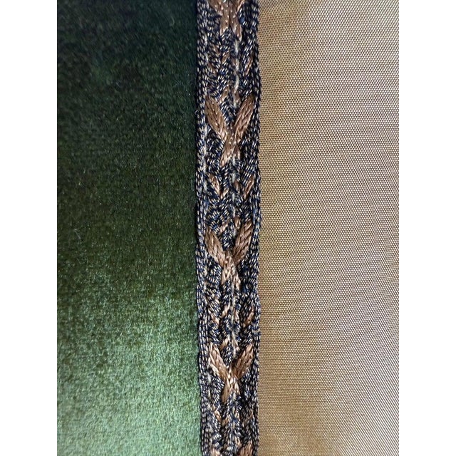 Pair of Custom Pillows With 19th-Century French Metallic Appliqués For Sale In Los Angeles - Image 6 of 10