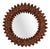 Sculptural Ceramic Wall Mirror attributed to Marie-Thérèse Kaikinger for Le Caillou Paris, 1970s For Sale