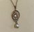 1900-1909 9 Ct Gold Fly Necklace With Diamonds, Pearls, and Aquamarine For Sale - Image 4 of 7