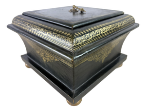 Mid 20th Century Italian Tooled Leather Dresser Box
