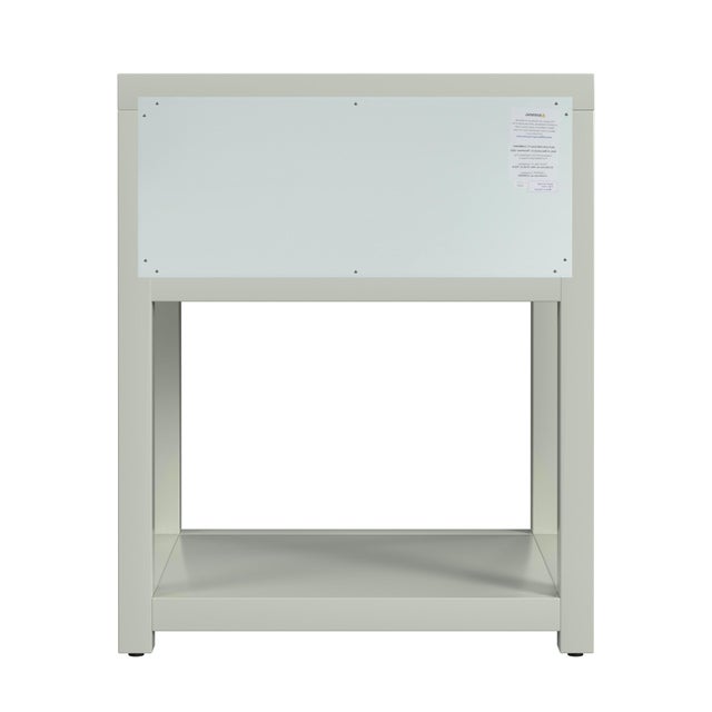 Nora 21 in. W Rectangular Wood 1 Drawer Small Nightstand with Lower Open Shelf, Sage Green For Sale In Chicago - Image 6 of 8
