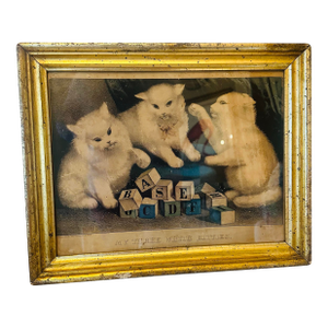 Antique Currier and Ives in Gold Gilt Frame