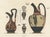 Albert Genick, Greek Jugs with Classical & Winged Figures, 1883, Lithograph For Sale - Image 11 of 12
