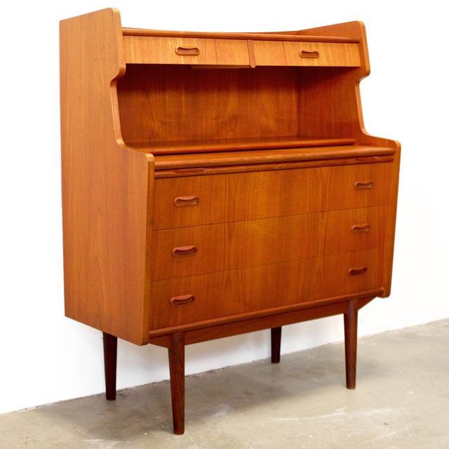 Dimensions: 35 1/16" W x 17 3/4" D x 43 11/16" H Origin: Denmark Designer: Unknown Manufacturer: Unknown Year: ca 1950s...
