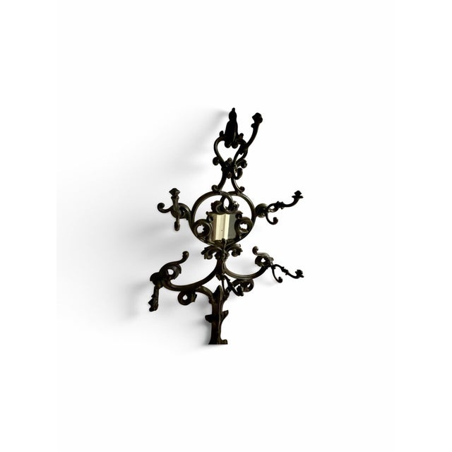 Vintage Cast Iron Hall Tree - Ornate Victorian Coat Rack For Sale - Image 9 of 10