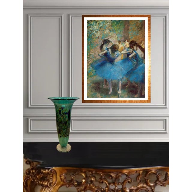 Abstract Robert Held Art Glass Green Abstract Vase For Sale - Image 3 of 12