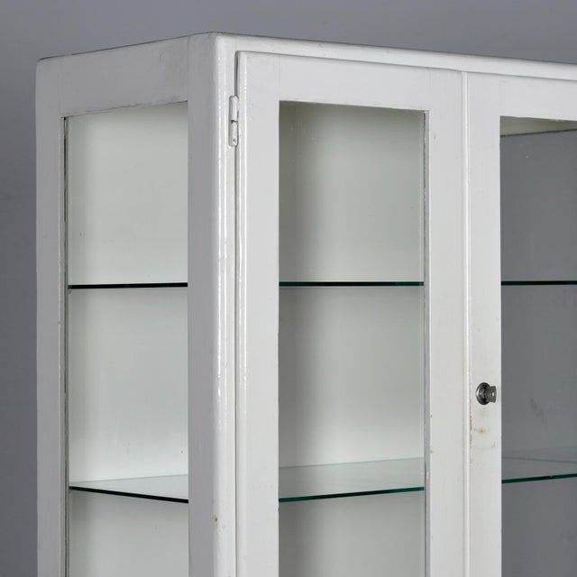 White Vintage Wooden Medicine Cabinet, 1950s For Sale - Image 8 of 13