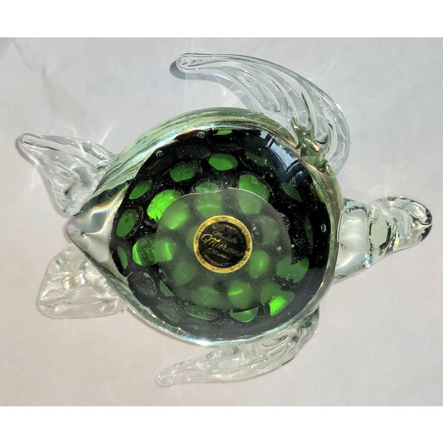 1970s Murano Blown Glass Turtle Paper Weight by Minchella For Sale In West Palm - Image 6 of 6