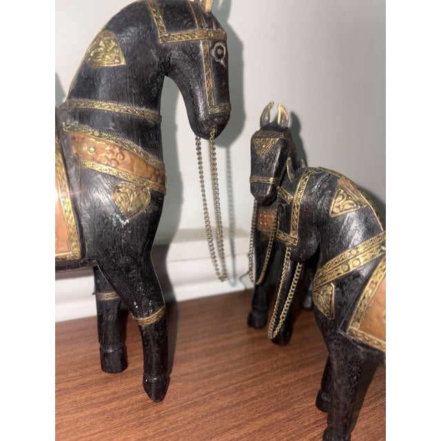 Metal Horses, 1950s, Set of 3 For Sale - Image 7 of 8