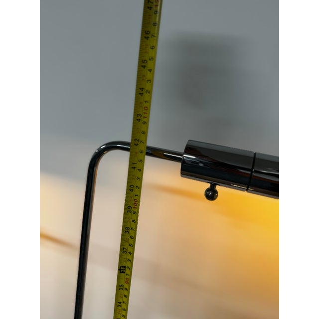 1980s Mid-Century Modern Chrome Casella Floor Lamps — Pair of 2 For Sale - Image 11 of 12