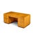 John Widdicomb Mid Century Burlwood and Brass Campaign Executive Desk For Sale - Image 10 of 11