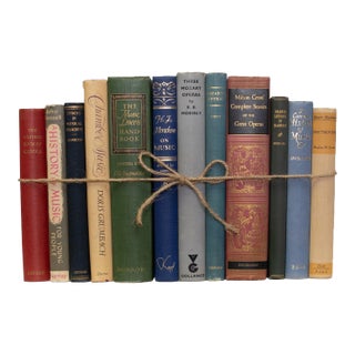 Decorative Books - Vintage Music Book Bundle - 1 foot of Books For Sale