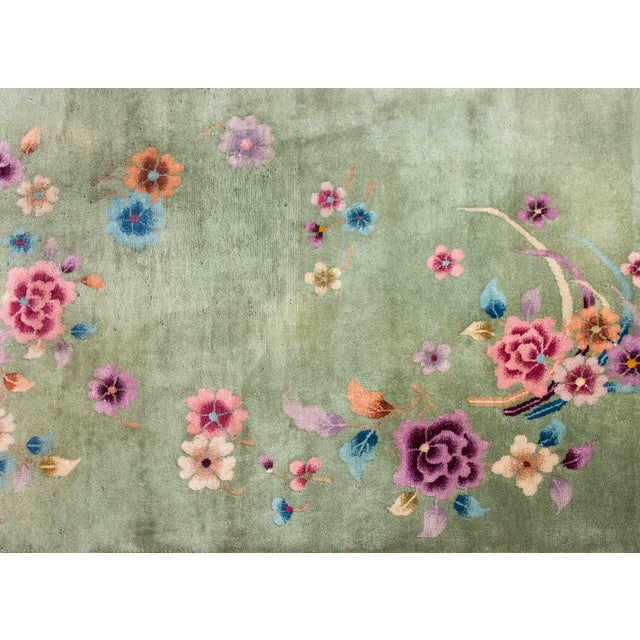 Art Deco Mid 20th Century Chinese Art Deco Rug For Sale - Image 3 of 12