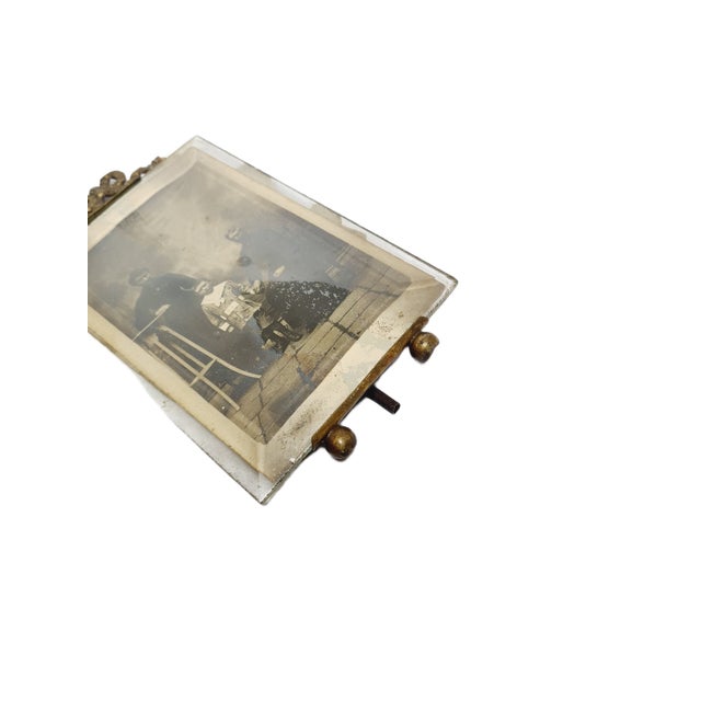 Minimalist Rococo Bronze Frame, France, 1890s For Sale - Image 6 of 8