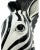 Ceramic Vintage Zebra Head Ceramic Planter Vase 9" Mid Century Safari Decor For Sale - Image 7 of 12