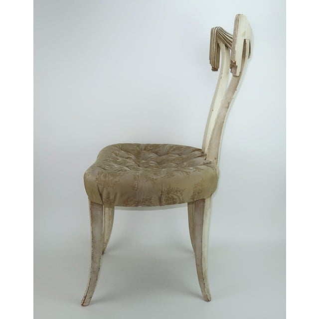 Grosfeld House Accent Chair With Hand Carved Swag Detail, 1940's For Sale - Image 14 of 15