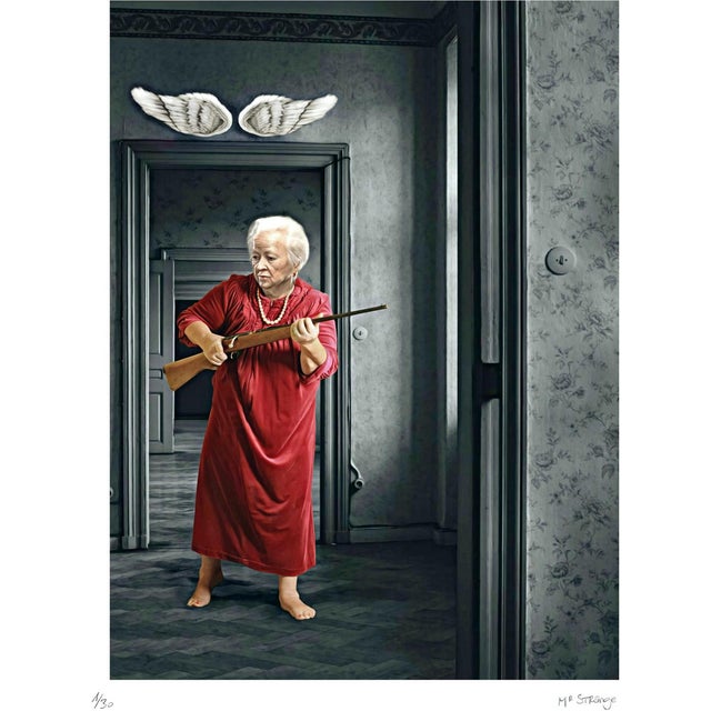 Mr Strange, Mrs Smith, 2019, Screenprint For Sale