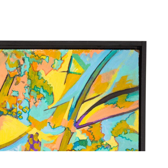 Late 20th Century Mixed Media Painting on Board by Ellen Sieber For Sale - Image 5 of 8