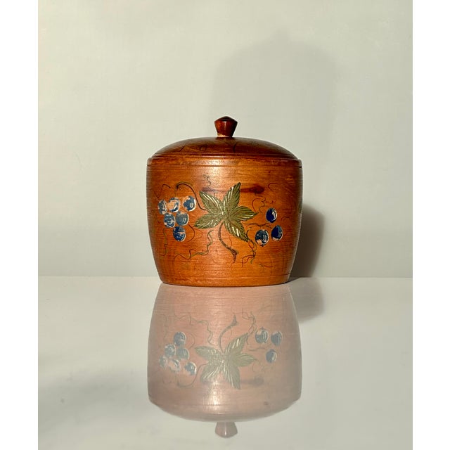 Handcrafted Lidded Wooden Box, 1920s For Sale - Image 14 of 16