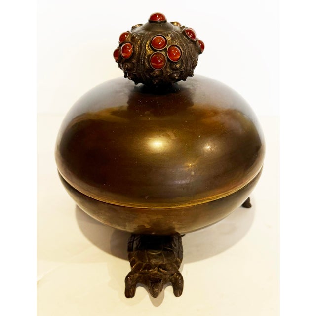 Mediterranean Serdar Gulgun Brass Box For Sale - Image 3 of 10