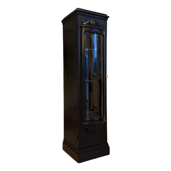Art Nouveau Display Pillar Cabinet For Sale