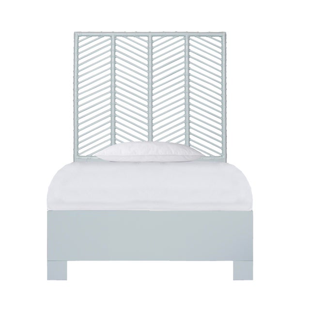 Liam Platform Bed Twin - Light Blue For Sale - Image 12 of 12