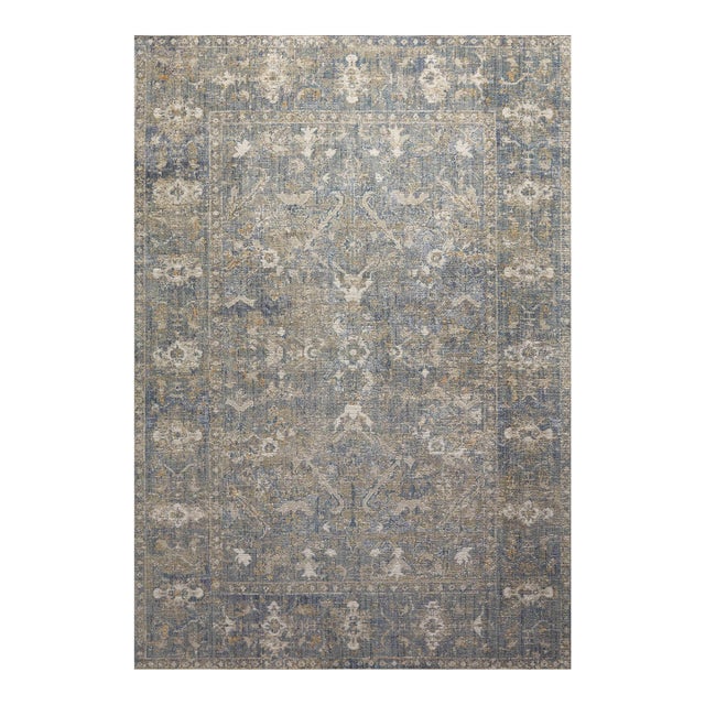 Chris Loves Julia x Loloi Rosemarie Sand / Lagoon 10'-0" x 14'-0" Area Rug For Sale