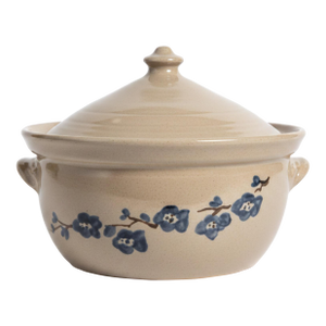 Vernon Owens Signed 1983 Seagrove Nc Lidded Stoneware Bean Pot