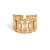 Bronze Radiant Majesty Diamond Gold Adjustable Cuff Ring, Size 8 For Sale - Image 8 of 8