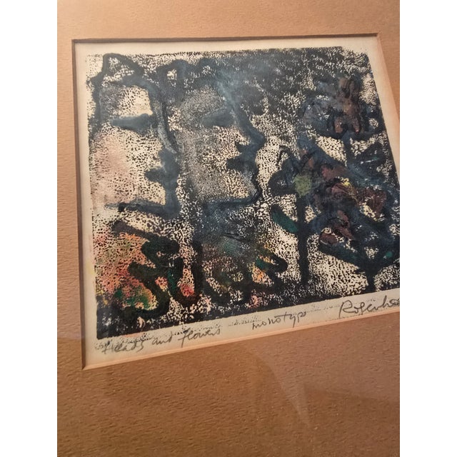 Mid Century Modern Abstract Signed Lithograph Limited Edition For Sale - Image 9 of 11