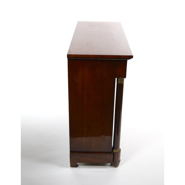 Antique Regency-Style Rosewood Mahogany Bookcase Cabinet, Circa 1880 For Sale - Image 4 of 11