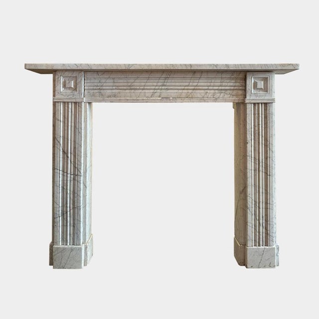 English Regency Marble Fireplace Mantel, 1820s For Sale - Image 4 of 6