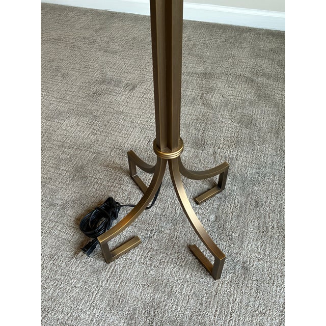 Neoclassical Late 20th Century Attributed to Baker Bronze Tone Neoclassical Floor Lamp For Sale - Image 3 of 5