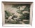 1940s Post-War Tropical Cranes Print in Original Frame For Sale