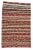 Textile Mid 20th Century Striped Vintage Kilim Rug For Sale - Image 7 of 7