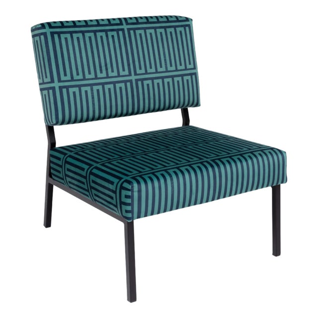Elios Green and Blue O2 Armchair by Babel Brune For Sale