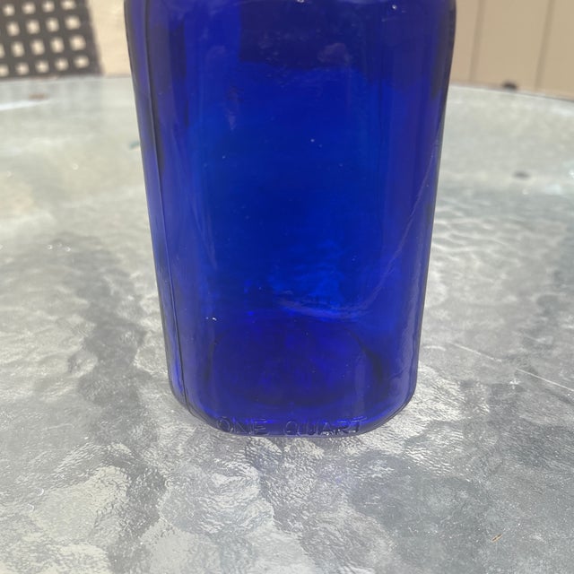 Art Deco Brookfield Cobalt Baby Top Bottle For Sale - Image 3 of 5