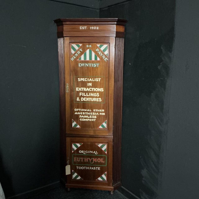 Wood Wooden Corner Cupboard, 1905 For Sale - Image 7 of 8