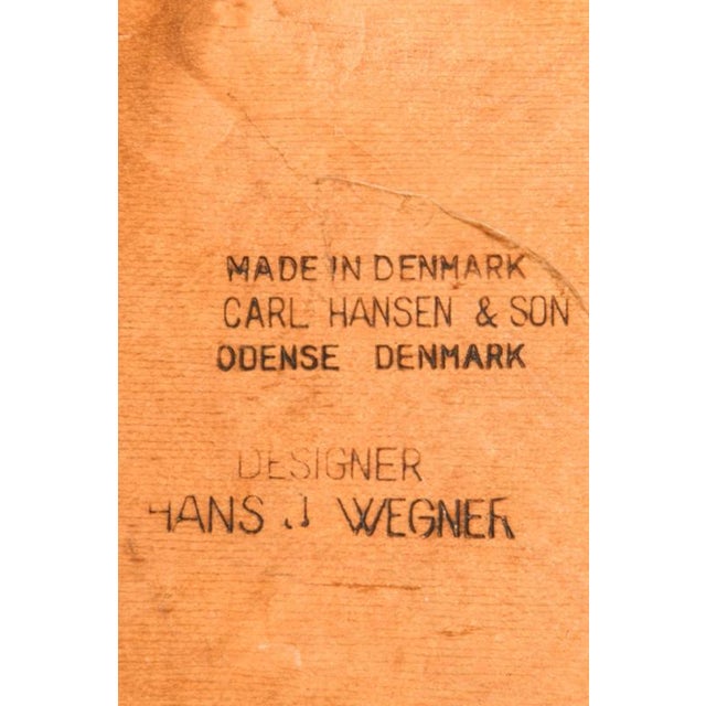 Wood CH-30 Chairs in Oak and Wool attributed to Hans Wegner, 1954, Set of 9 For Sale - Image 7 of 8