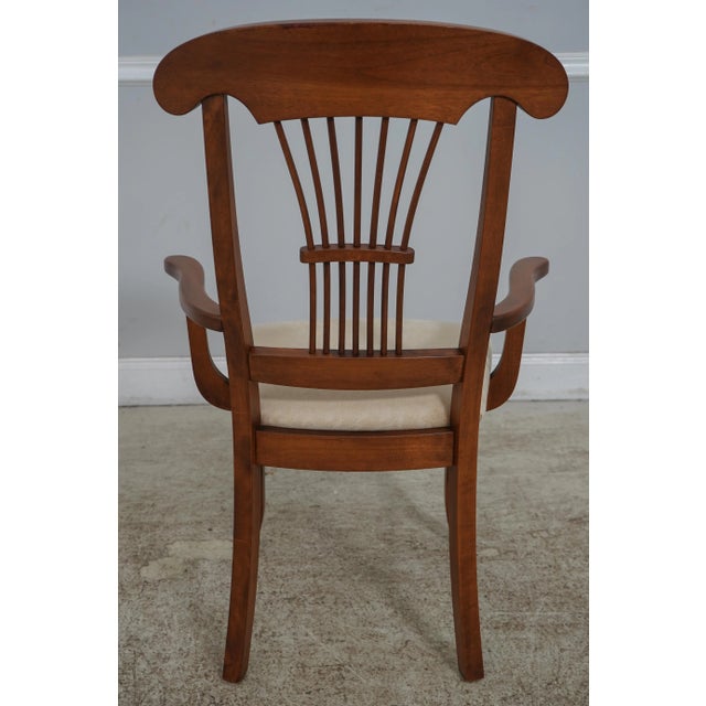 Maple Wheat Back Occasional Armchair For Sale - Image 4 of 12