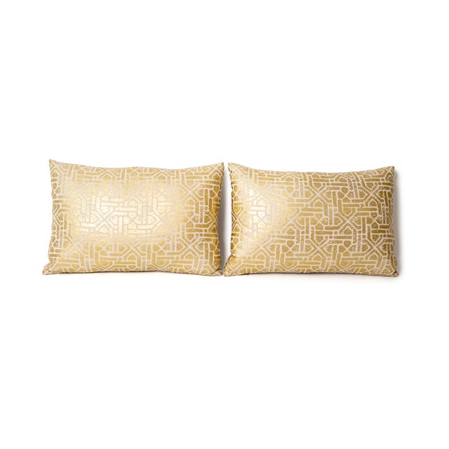 1990s Pair or John Kobbshaw Decorative Pillows With Down Insert For Sale - Image 5 of 16