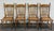 This is a beautiful set of four vintage solid oak dining chairs featuring classic Country Colonial or Victorian styling...