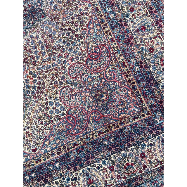 Traditional Botanical Pastel Rug 8.10 x 12.8 For Sale - Image 3 of 13