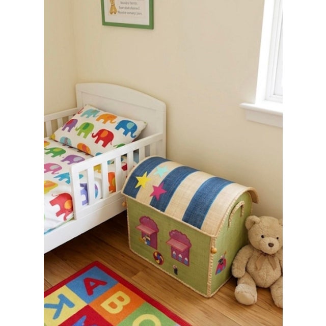 Whimsical Artisan-Crafted Circus Toy Trunk For Sale - Image 9 of 12