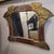 Art Nouveau Mirror in Gilt Brass and Leather after Gabriel Viardot, France, 1930s For Sale - Image 4 of 18