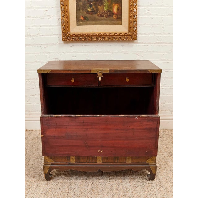 Mid 20th Century Korean Brass-Mounted Hardwood Bandaji Chest For Sale - Image 10 of 12