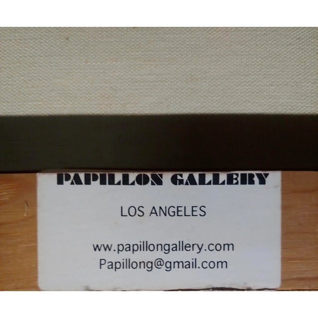 Textile Fay Singer - Woman in Green Reading -Oil Painting For Sale - Image 7 of 9