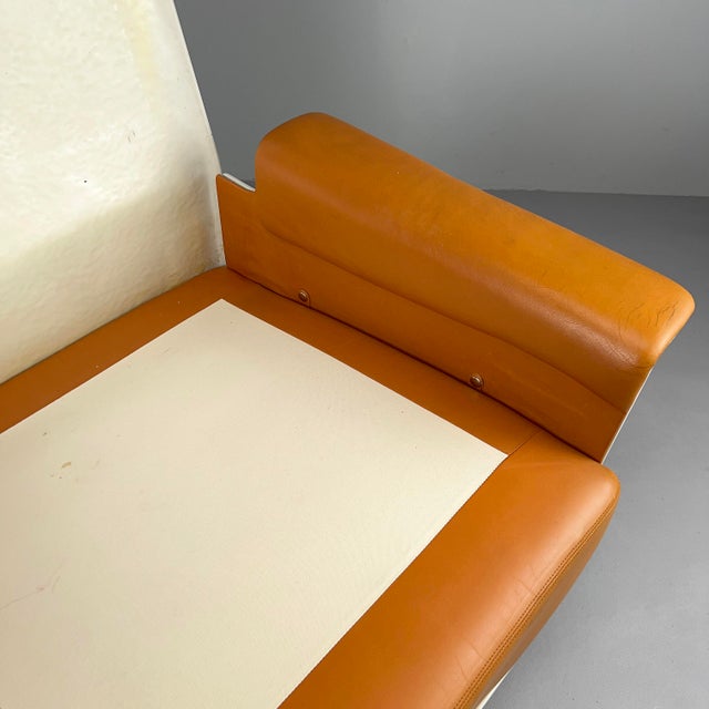 RZ62 High-Back Chair in Cinnamon-Colored Leather by Dieter Rams for Vitsœ, 1960s For Sale - Image 15 of 17