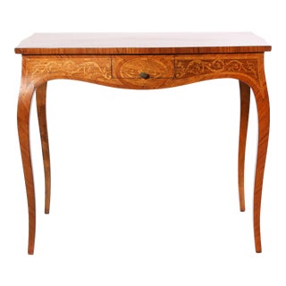 Mid-19th Century Dutch Marquetry Center Table For Sale