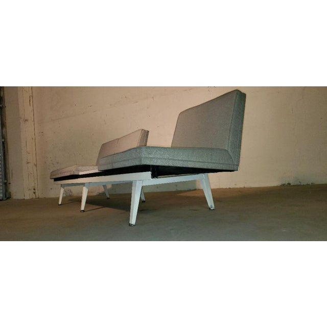 Metal 1950s George Nelson Interchangeable Steel Frame Sofa for Herman Miller For Sale - Image 7 of 12